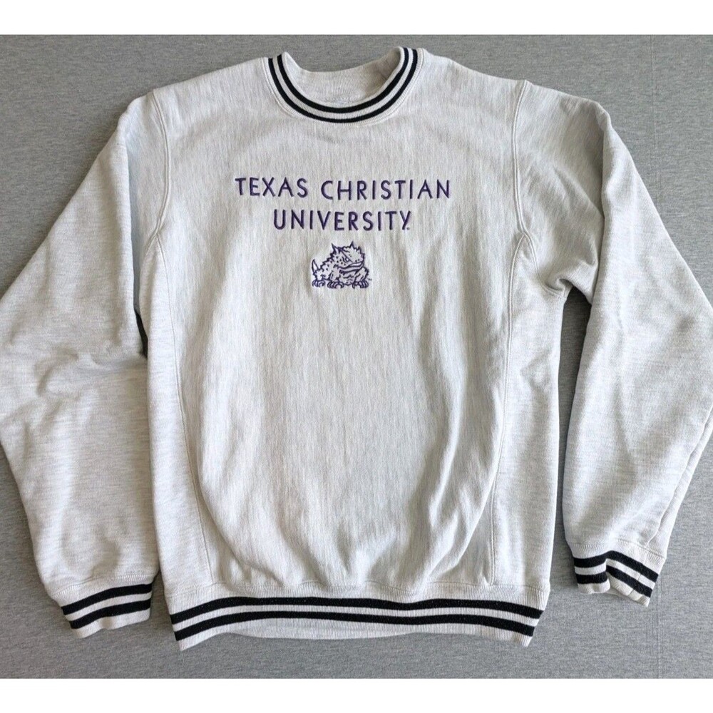 Vintage TCU Texas Christian University Sweatshirt Reverse Weave S Horned Frogs